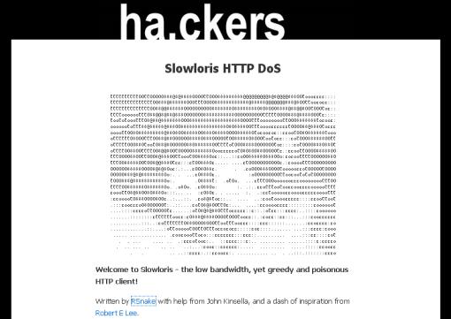 Slowloris, Slow POST attack How to choke a web server slowly... Takes down a web server with minimal bandwidth Slowloris begins by sending a partial HTTP request.