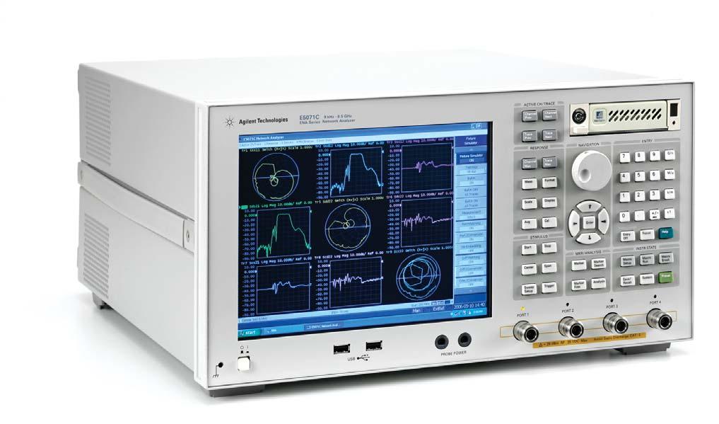Agilent ENA RF Network Analyzer Configuration Guide E5071C E5091A 9 khz to 4.5 GHz 100 khz to 4.5 GHz (with bias tees) 9 khz to 8.5 GHz 100 khz to 8.
