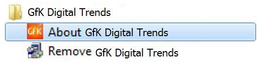 In this folder you will find the item About GfK Digital Trends.