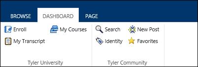 When you make changes using these options, they will affect your Tyler Dashboard, but they are not changes supported by
