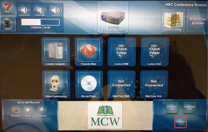 AMX Panel MCW Milwaukee Rooms H0, H0 and H0 This Logo Page is the initial display when the AMX panel is not active. To start the system, touch the panel.