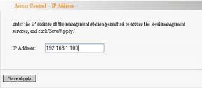 When you enable it, the IP address allowed can access the management page.