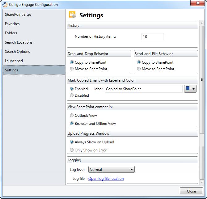 MANAGING SETTINGS To manage your settings: 1.