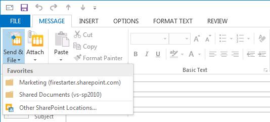 2. Choose a location in your Favorites or History list, or choose Other SharePoint locations to see all your SharePoint sites. The Edit Properties dialog displays. 3.