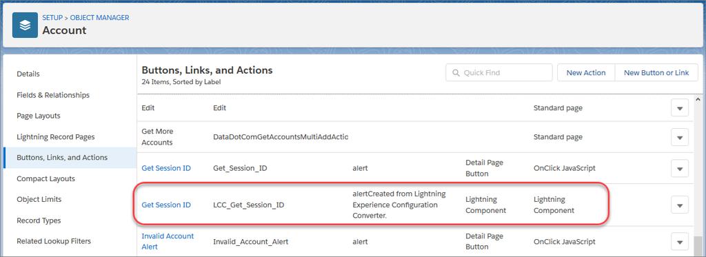 Convert a JavaScript Button into a Partial Lightning Component Action A Lightning component bundle with component code and a controller file is added to your org.