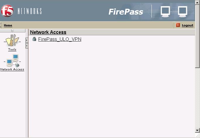 Figure 34 FirePass user home page 3.