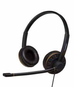 agent AU Series Noise-cancelling USB headset Connects to: agent AU-1 agent AU-2 In-Line Call Controls Call answer & end* Volume control Mute control The agent AU series are high specification,