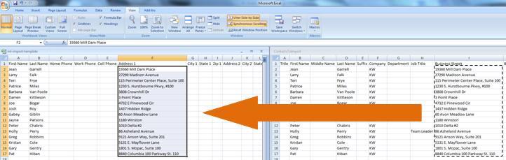 However, it is important that you do not remove or add any columns to the template, and you should not rename any columns; the structure of the template file must remain intact. a. In Excel, open the *.