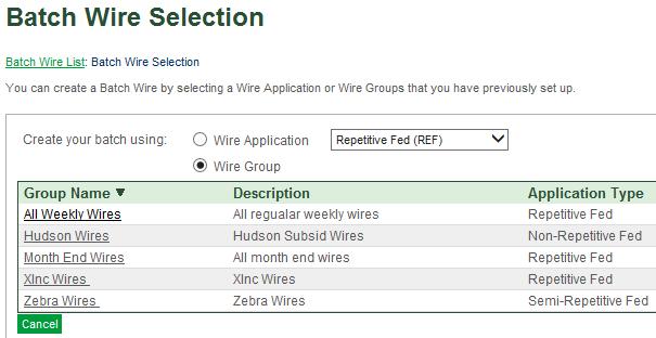 Page 18 of 31 3. Select the Wire Group radio button.