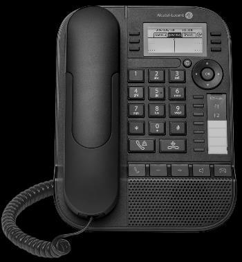 The label is not displayed if the corresponding feature is not configured on your telephone system.