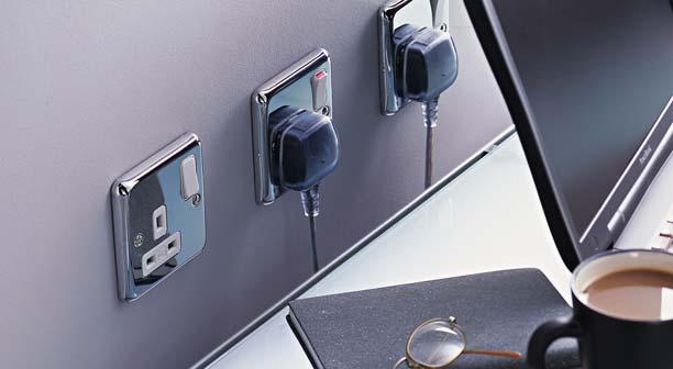 30 Chroma Plus wiring devices decorative www.mkelectric.co.uk range introduction feature benefits Displaying a superior mirror-like finish, MK s Chroma Plus range brings a lustrous and iridescent quality to modern interiors.