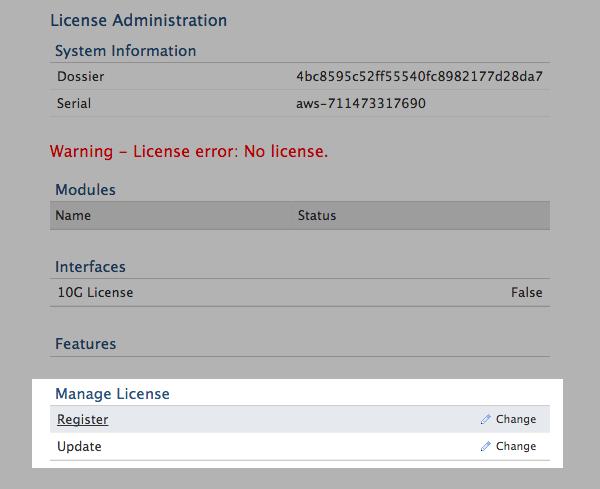 5. Under Manage License, click Register to enter the product key. 6.