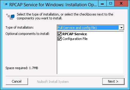 Install the Software Tap on a Windows Server You must install the software tap on each server to be monitored in order to forward packets to the