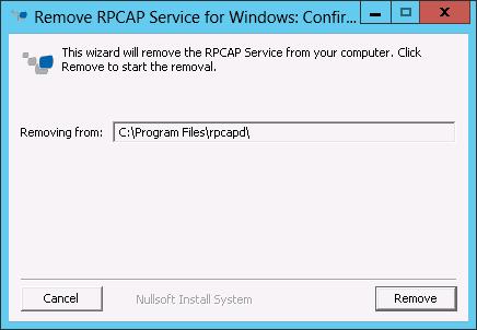 Removing the Software Tap from a Windows Server To remove the software tap from a Windows