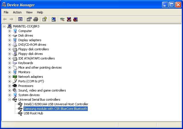 After installation is complete, click Control Panel-System-Hardware-Device Manager.