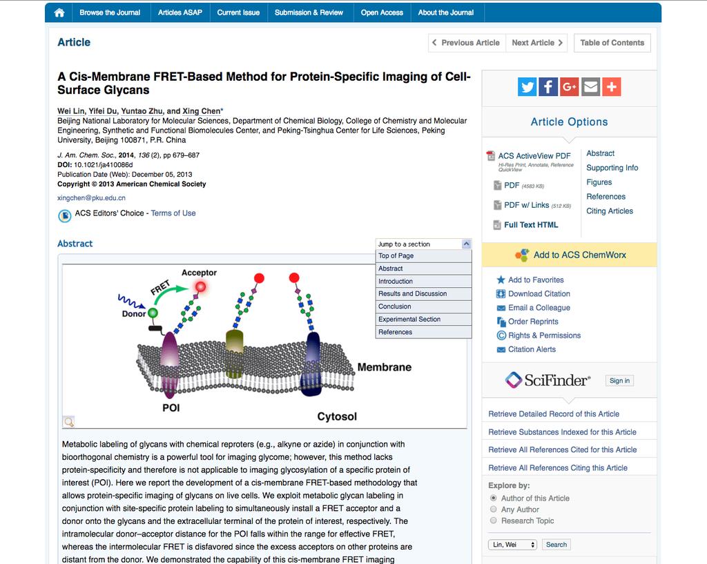 pubs.acs.org ACS PUBLICATIONS ARTICLE FEATURES ACS Publications enhances your online viewing experience all the way down to the article level.