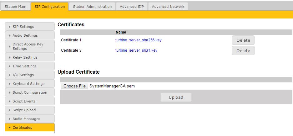6.2. Add Session Manager root Certificate Select SIP Configuration tab and from the left