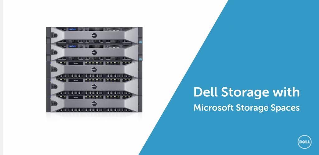 13 SSS UBM Tech What s Included in Dell Storage With Microsoft Storage Spaces? The product includes two to four Dell JBOD storage nodes, SAS direct attach cabling, and two to four storage enclosures.