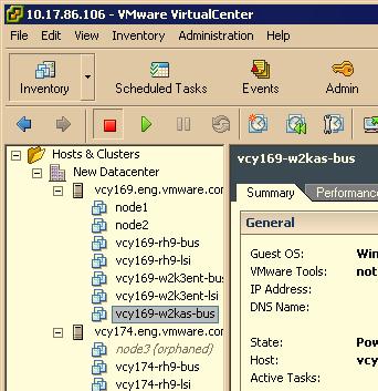 Adding and Removing Virtual Machines Virtual machines can be added to Virtual Infrastructure Client through their managed hosts.