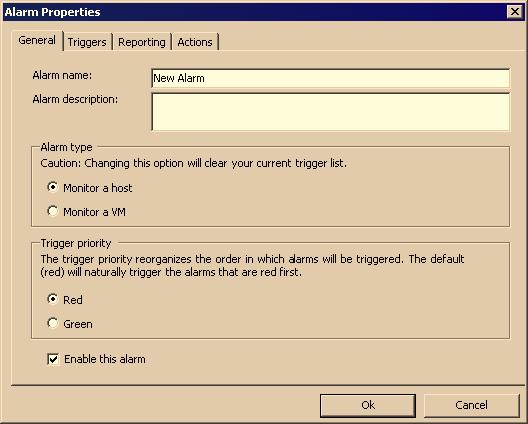 Chapter 17 Managing Tasks, Events, and Alarms 3 Select the alarm type.