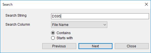 4.8 Searching for Dictation Files and Document Files This function lets you locate a file in the content list view. There are the following two methods to search for files.