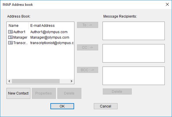 The Set E-mail Destinations dialog box will appear. 3. Click [To], [CC], and/or [BCC].