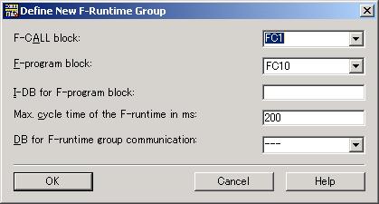 Select {F-Runtime groups...}. 9. Select {New }. 10.