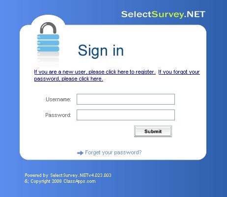 Create a Survey from Scratch You will have to create your first survey from scratch. Once you have a survey created you can use it to create more surveys.