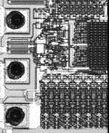 The active part of the integrated circuit is only a very thin portion of the silicon die.