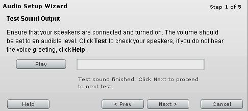 Click on the Test Silence button to test for background noise.