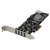 4 Port Quad Bus PCI Express (PCIe) SuperSpeed USB 3.0 Card Adapter with UASP - SATA/LP4 Power StarTech ID: PEXUSB3S44V The PEXUSB3S44V 4-Port PCI Express USB 3.0 Card lets you add four quad bus USB 3.