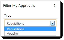Navigating between different My Approvals List Types A Match Exception Handler may also review requisitions as a Requisition Approver.