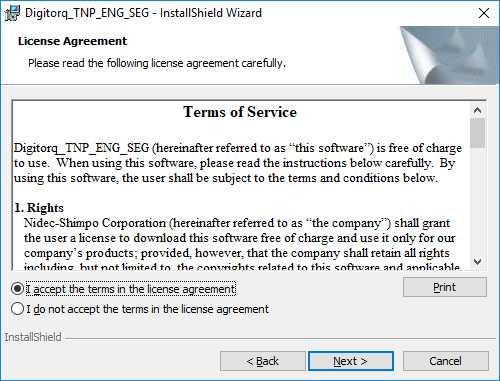 2 Digitorq_TNP installation procedure Double click the Digitorq_TNP_ENG_SEG_v*.**.msi file to start installing Digitorq_TNP.