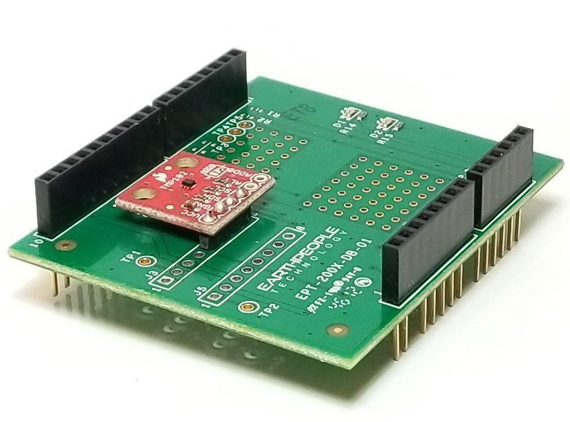 EPT-2TMP-TS-U2 TMP12 Temperature Sensor Docking Board Data Sheet This docking board is based on the TMP12 Temperature Sensor chip from Texas Instruments.