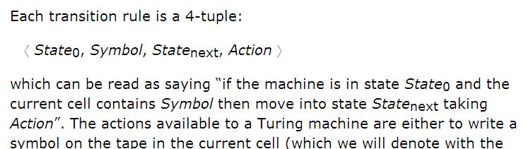 Turing Machines: consider a