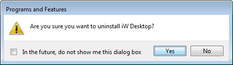 When the uninstallation is complete, a dialog box notifying the completion is displayed.