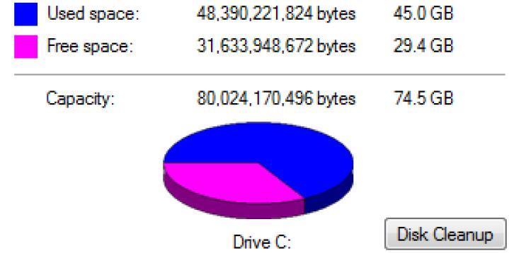 Q6. This question is about managing a hard disk. A. Put the following steps in order, using numbers 1 to 4, to view the remaining space on a hard disk: Right click on the hard disk.