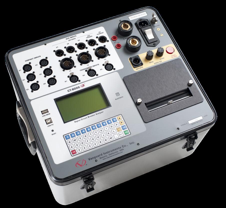 CT-8000 S3 digital circuit breaker analyzer Product Overview The CT-8000 S3 is Vanguard's fourth generation EHV circuit breaker analyzer.