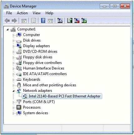 B. From Device Manager, update the driver for