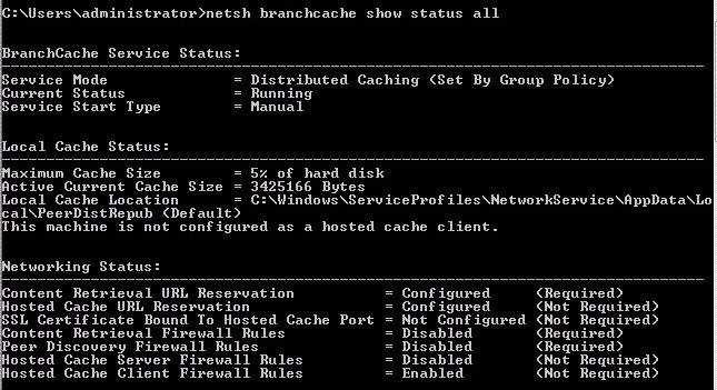the cached content on your computer. What should you do? Exhibit: A. Turn on Internet Information Services (IIS). B. Configure the computer as a hosted cache client. C. Configure the BranchCache service to start automatically.