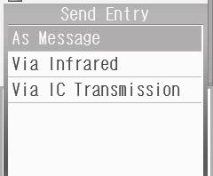 1 1-6 IC Transmission Transferring Files via IC Transmission Receiving Files 1 Connection request arrives Request Window. Handset must be in Standby to accept connection requests.