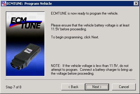 6.4.7 Step 7 Ready to program the vehicle Please make sure the