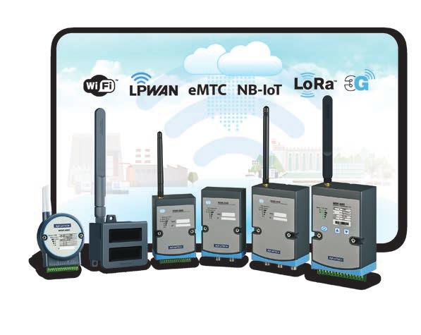 ready-to-use M2I edge devices for remote machine status monitoring and management. Wireless I/O s Wireless Sensor Nodes WISE-4000 Series 2.