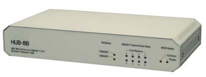 x 10 BaseT, RJ45 and AUI Additional AUI backbone port with which an external transceiver can provide attachment