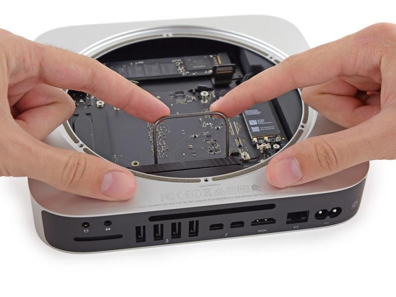 make contact with the case under the logic board before