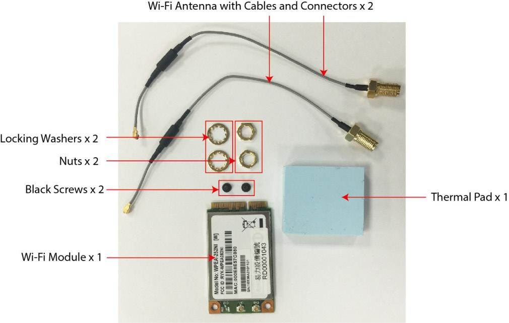 Hardware Connection Description Installing the Wireless Modules The UC-8410A comes with one internal socket that allows you to install either a Wi-Fi module or a cellular module.