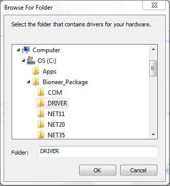 17) When a prompt searching for device driver is presented, select
