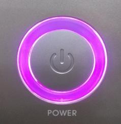 The status LED is blinking in purple when the door is open and is back to green when the door is closed.
