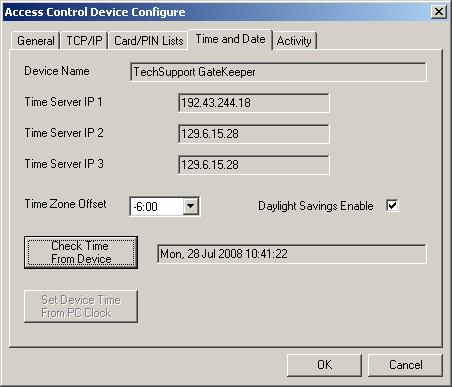 Time and Date You can set the time either by entering at least one timeserver and setting the Time Zone Offset O and setting whether or not you are currently in Daylight Savings time or by using the