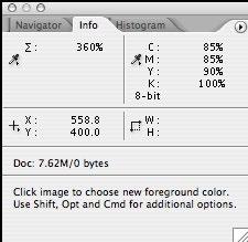 INK COVERAGE The TOTAL MAXIMUM INK COVERAGE should be less than 300%.